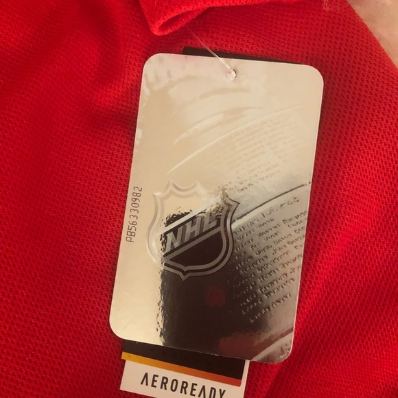 BNWOT Beautiful Auth. Power Red New Jersey Devils NHL Jersey in men’s size 42!! - Picture 7 of 10